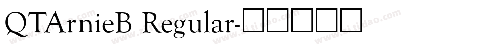 QTArnieB Regular字体转换